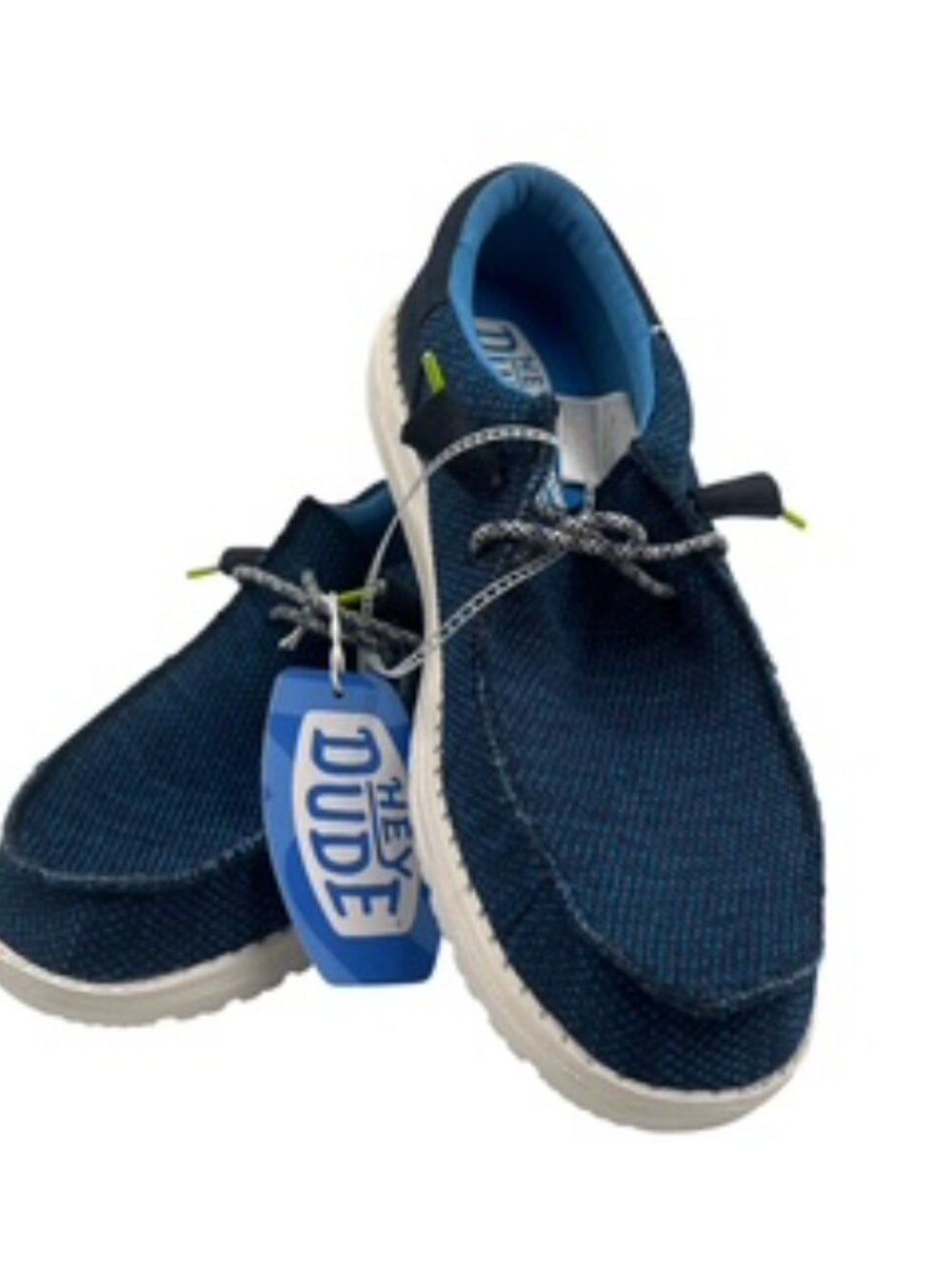 NEW Hey Dude Wally Funk shoes Men’s 12 Open Mesh Navy Blue NWT